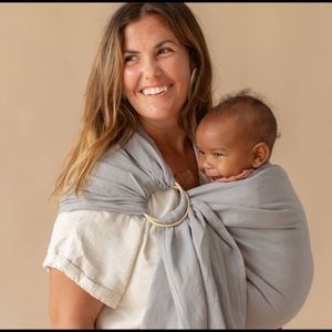 WildBird Gray Linen Ring Sling